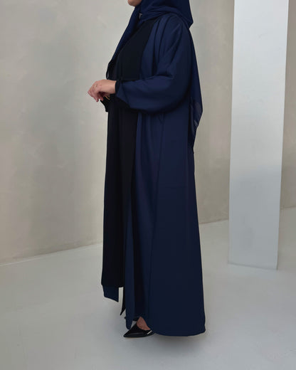 Nada Reversible Abaya • Black & Blue