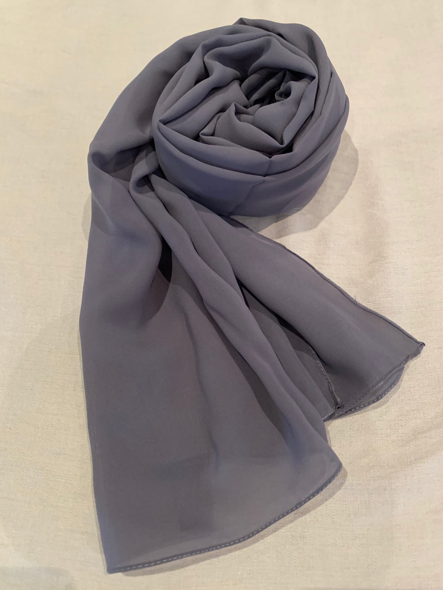 Essential Dark Grey Chiffon Hijab