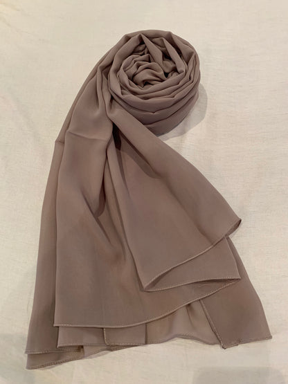 Essential Taupe Chiffon Hijab