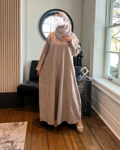 Aaira • Soft Beige Abaya