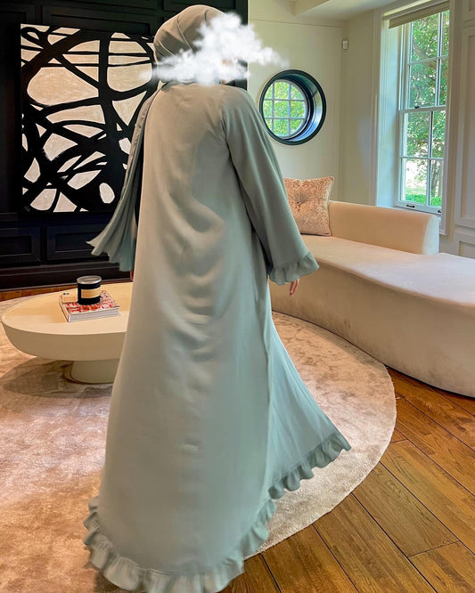 Afiya • Pastel Green Abaya