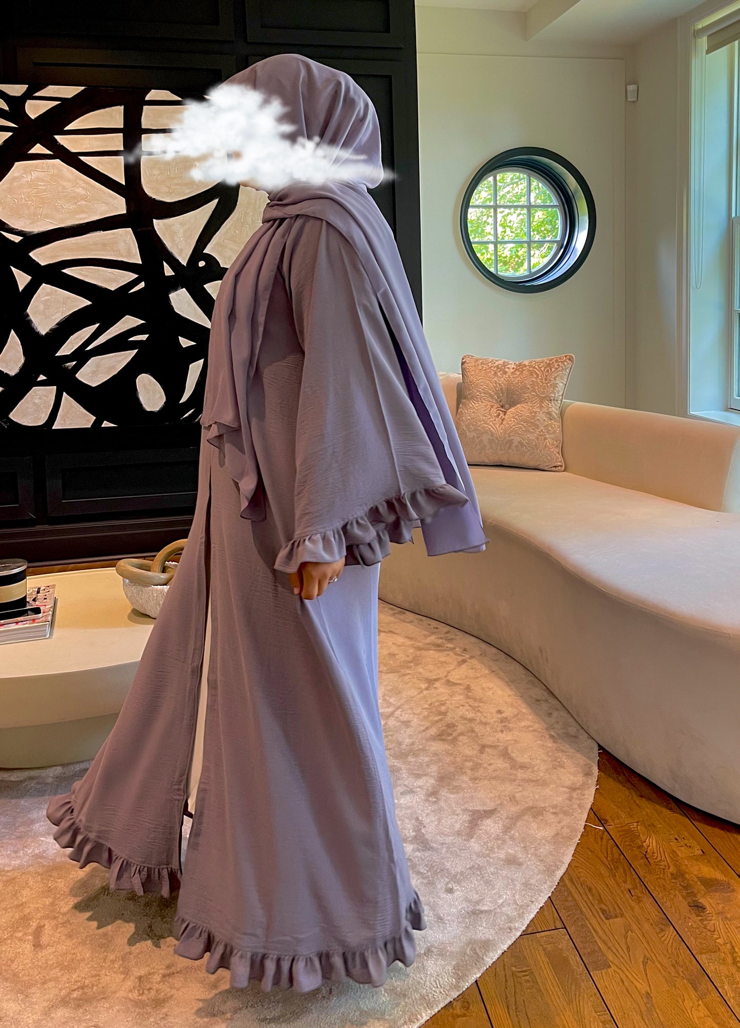 Anaya • Pastel Purple Abaya